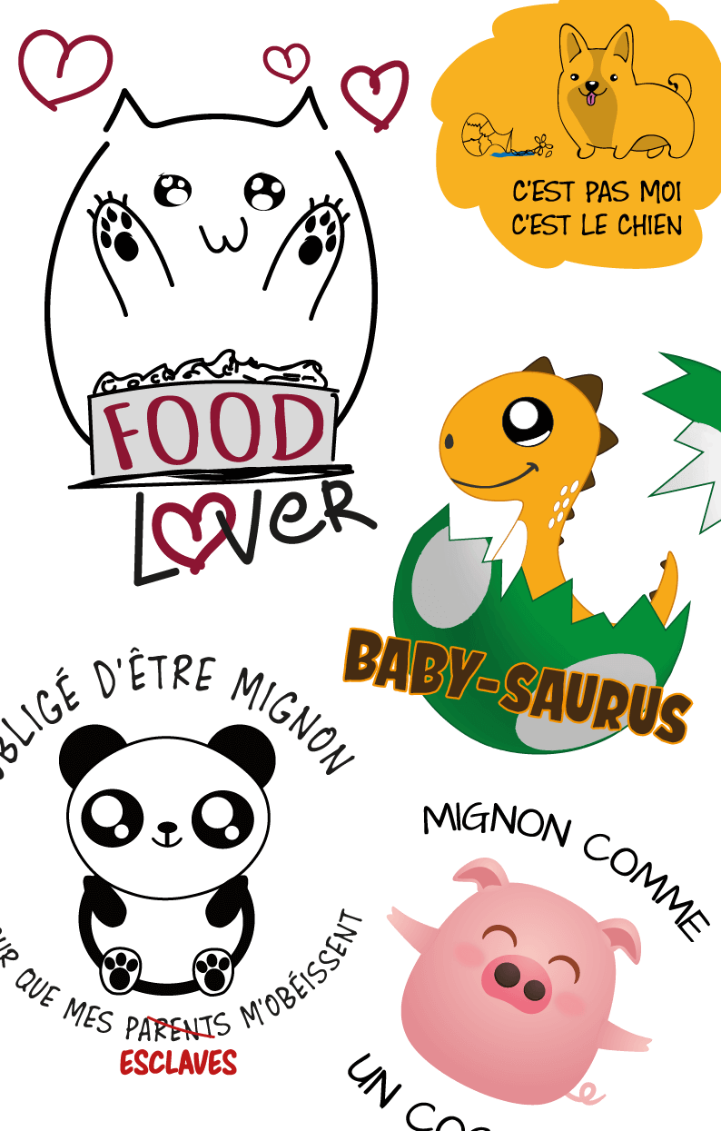 Collection cute et mignon pour bébé body et tshirt