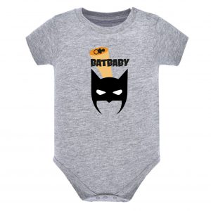 bat baby gris chiné body bébé