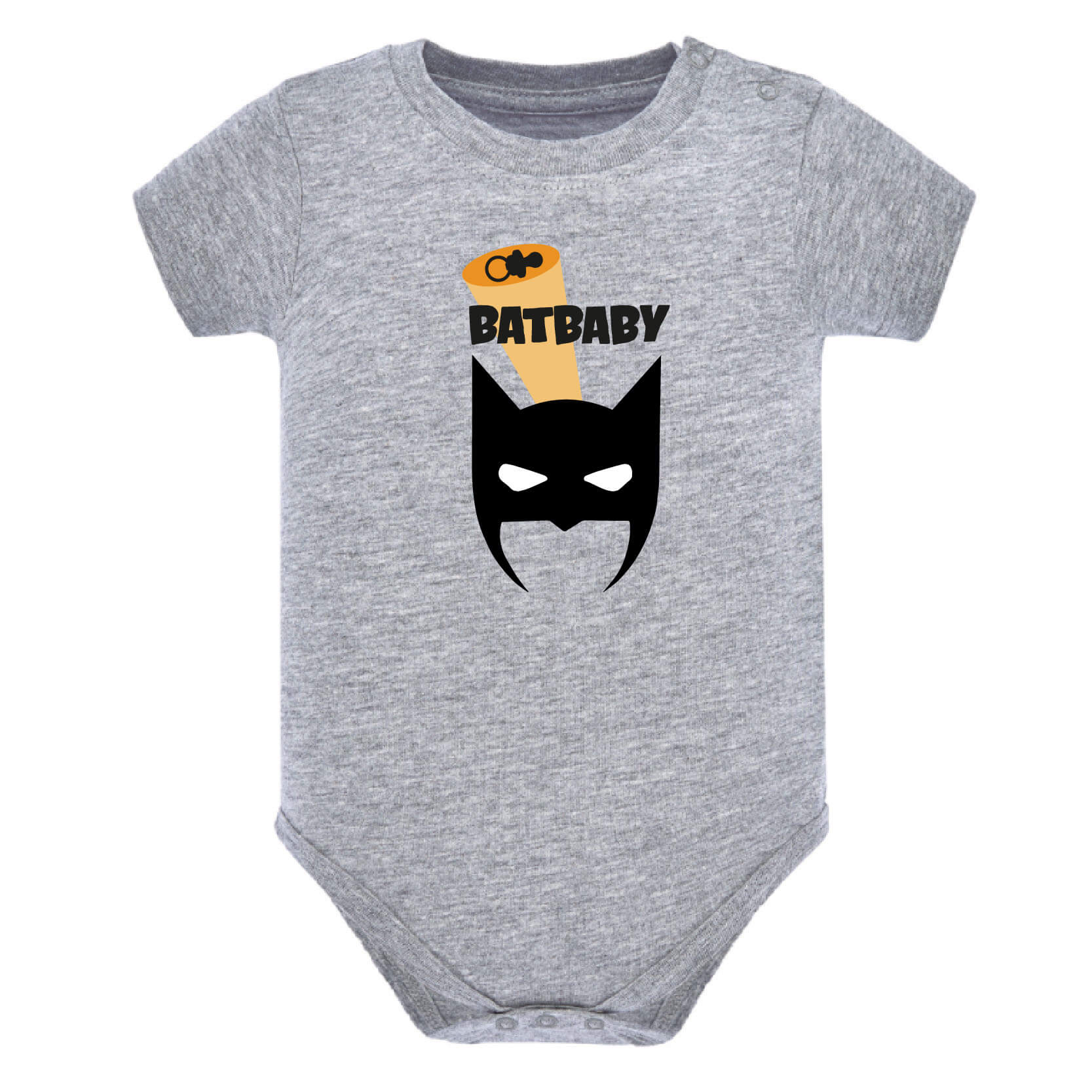bat baby gris chiné body bébé