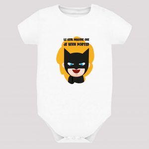 Boby bébé masque batman bébé blanc