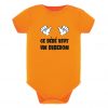 Body bébé veut un biberon orange