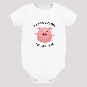 Body bébé - Mignon comme un cochon