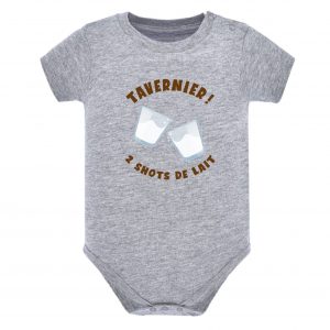 Body bébé - Tavernier 2 shots de lait