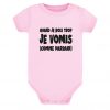 Body bébé - Vomis comme parrain