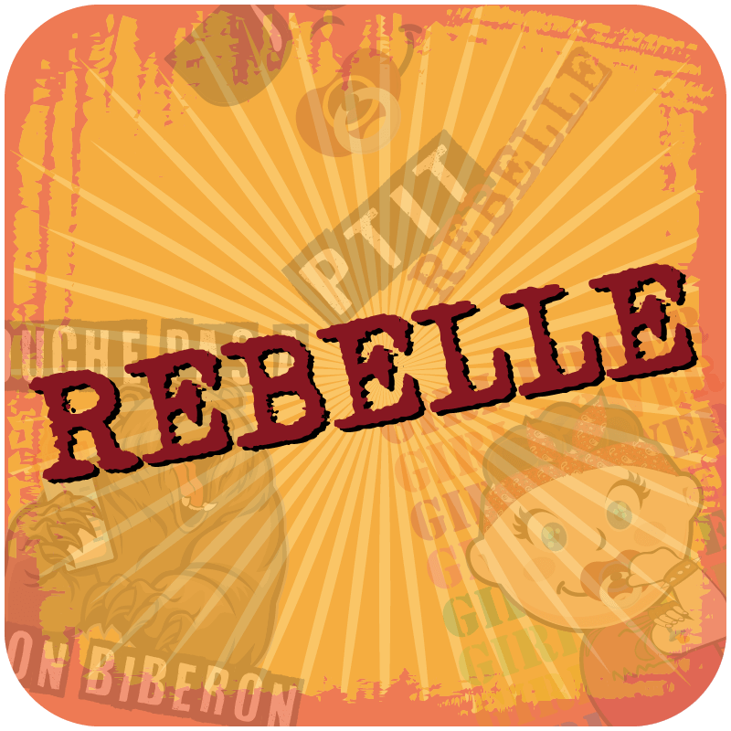 thème rebelle body t-shirt bébé Ptit Rebelle