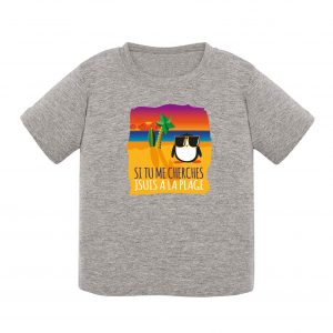 T-shirt bébé - Pingouin à la plage