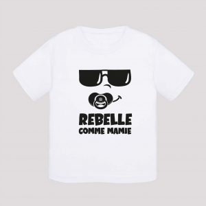 T-shirt bébé - Rebelle comme mamie