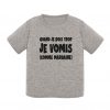 T-shirt bébé - Vomis comme marraine
