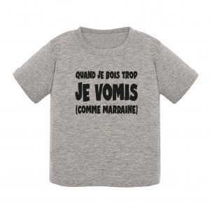 T-shirt bébé - Vomis comme marraine