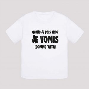 T-shirt bébé - Vomis comme tata