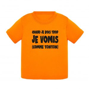 T-shirt bébé - Vomis comme tonton
