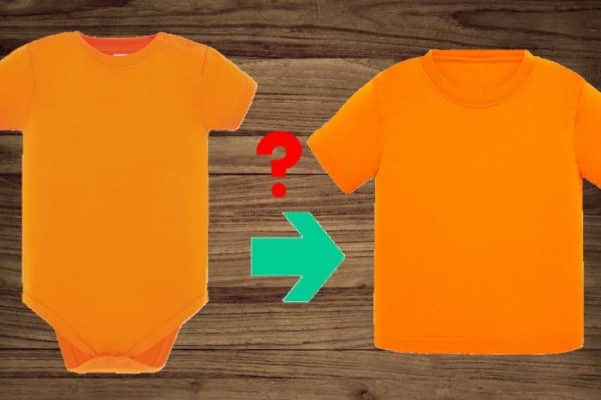 Transition chez bébé : Du body au tshirt